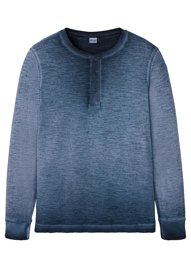 Bluză henley din bumbac organic