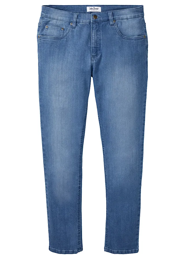 Lehké džíny Slim Fit, Straight, barva: modrá stone