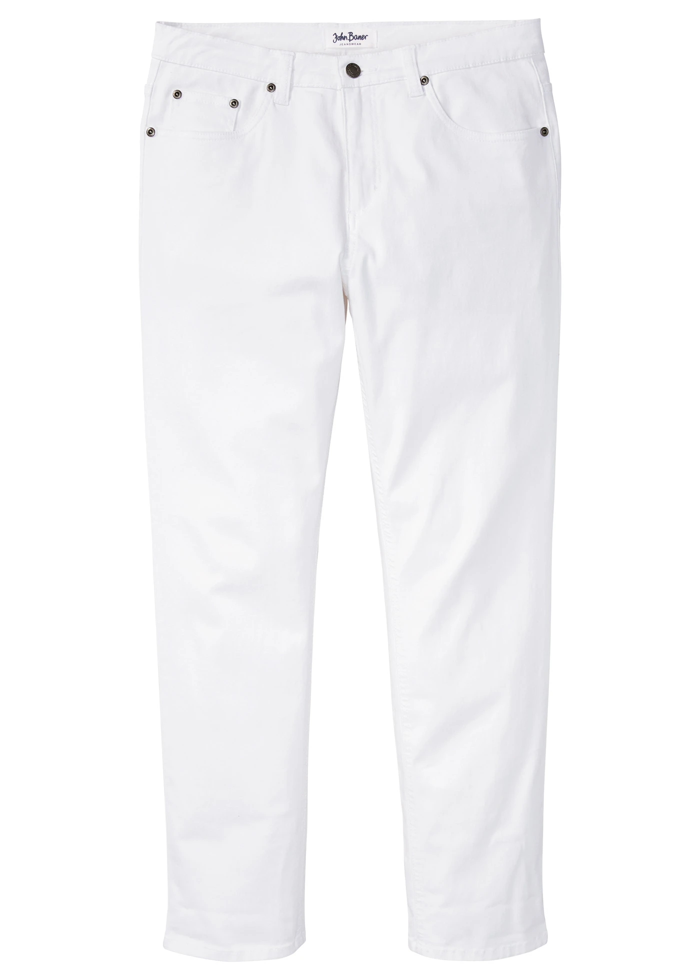 Strečové džíny Classic Fit, Tapered • bílá • bonprix obchod