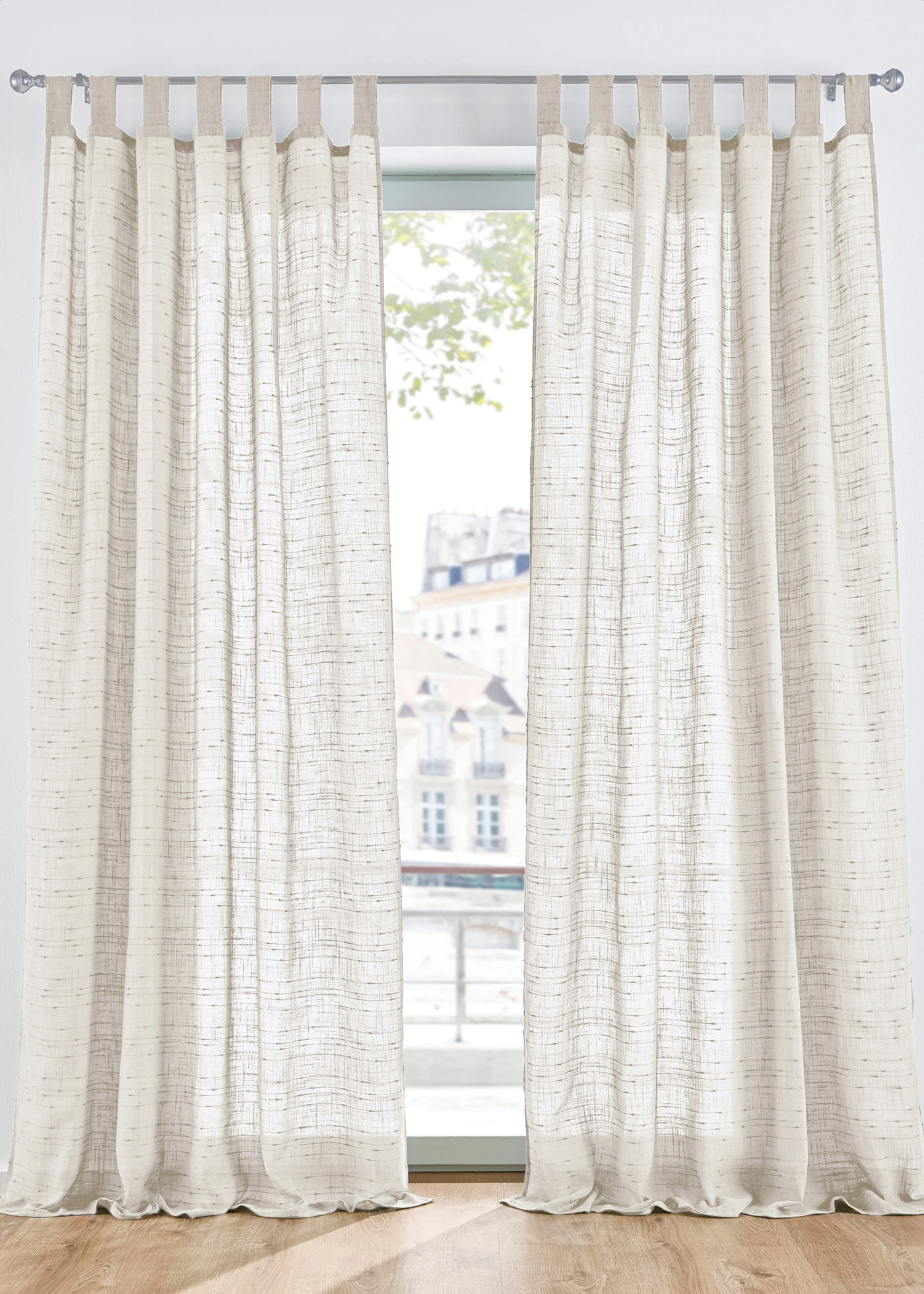 Gordijn met structuur in diverse maten (1 stuk) • ecru • bonprix online shop