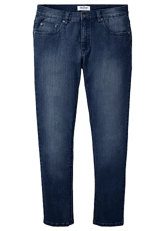 Könnyű Slim Fit farmer, Straight • sötétkék denim • bonprix áruház