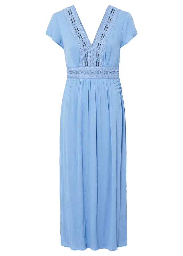 Rochie maxi din viscoză fluidă