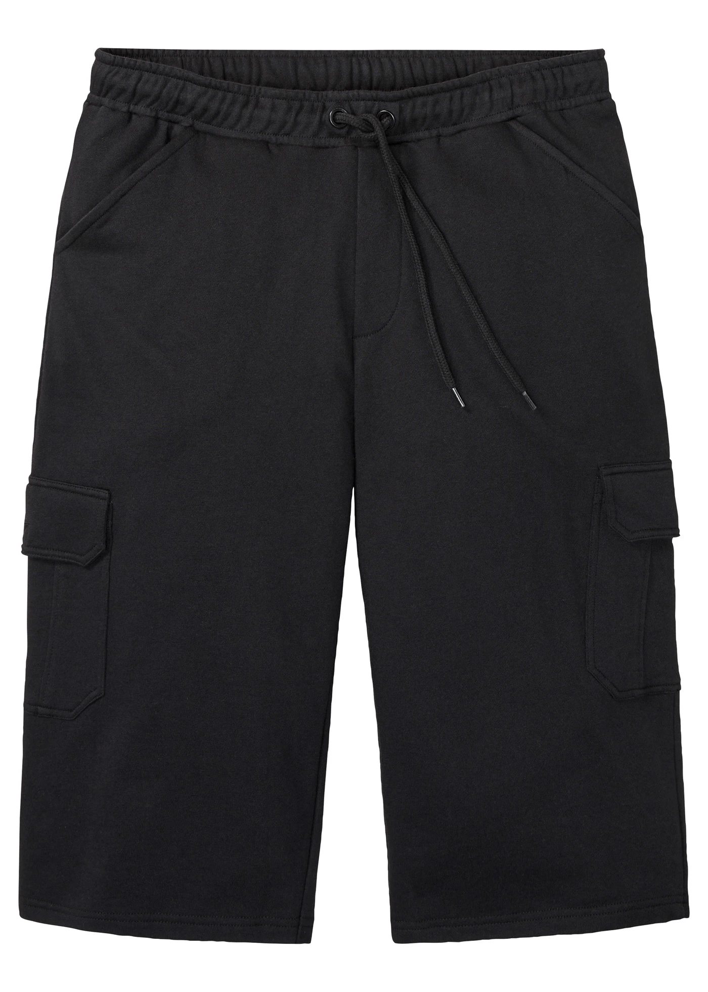 Bermuda cargo long en sweat 100% coton • noir • product-page.page-title-suffix