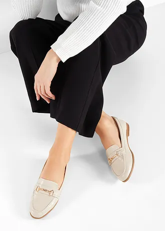 Loafers met gesp, Kleur: sand
