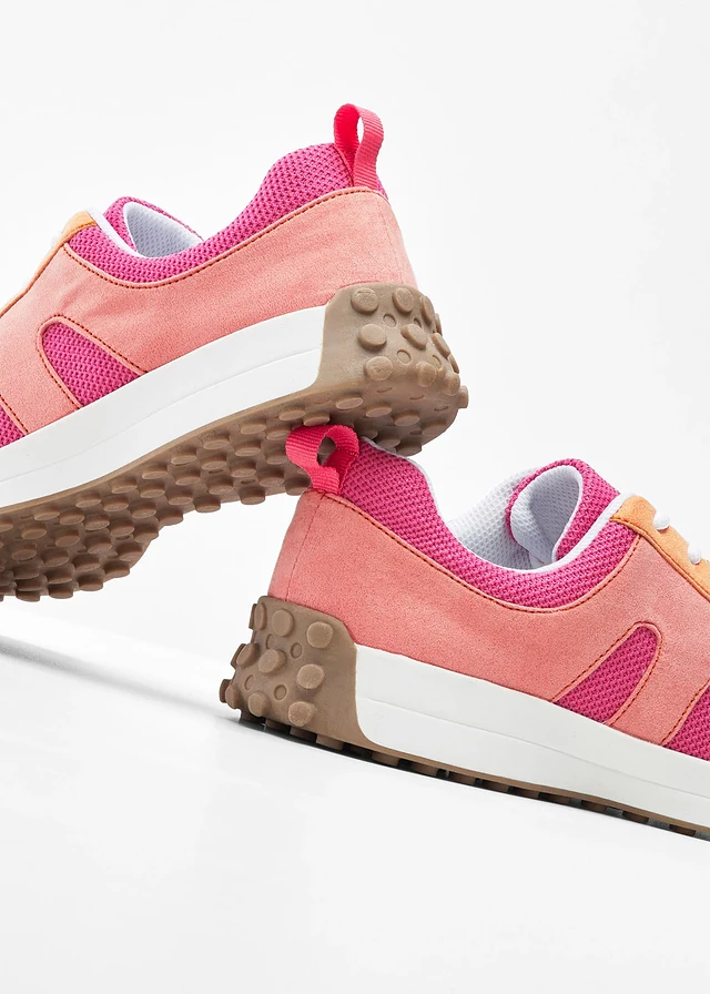 Sneakers met inzetstuk van mesh • pink-oranje • product-page.page-title-suffix