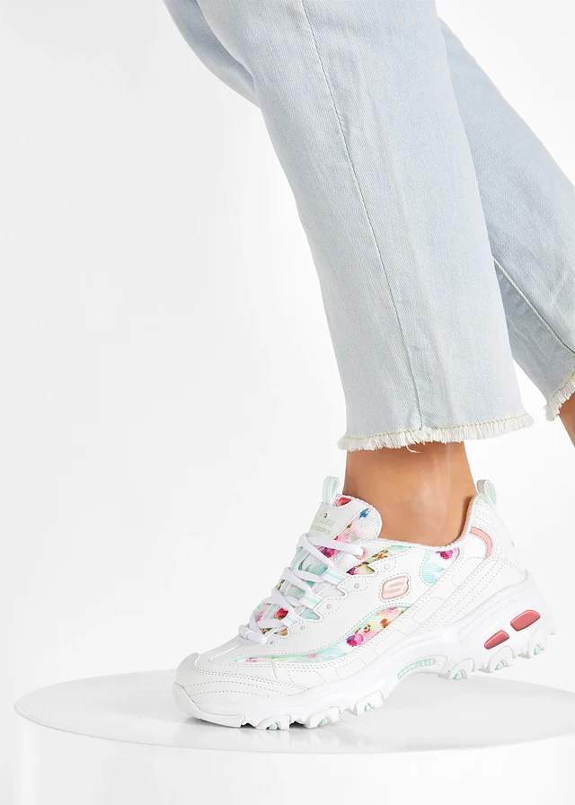 Sneakers chunky Skechers à mémoire de forme • blanc floral • product-page.page-title-suffix