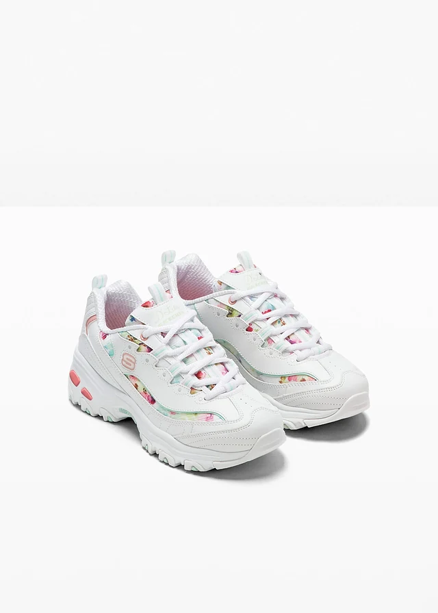 Sneakers chunky Skechers à mémoire de forme • blanc floral • product-page.page-title-suffix