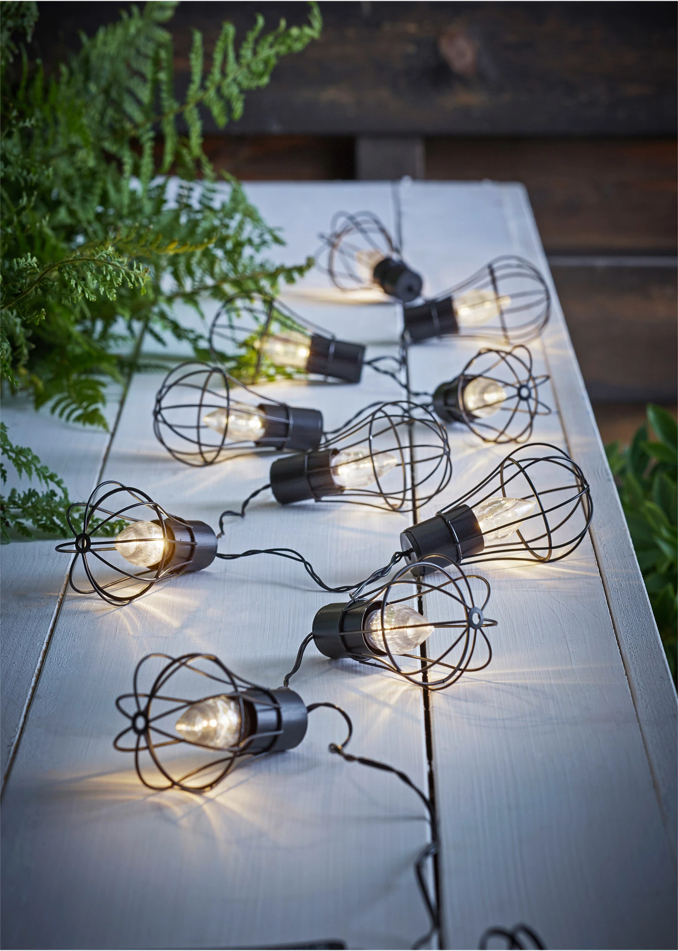 Solar lichtslinger met 10 lampen • zwart • bonprix online shop