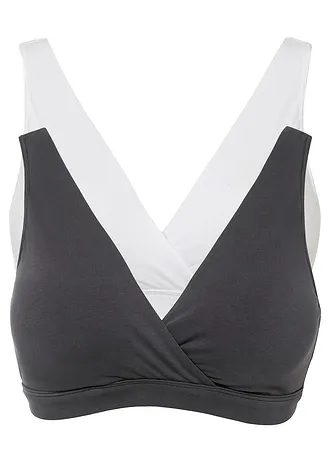 Kojicí podprsenka bez kostic, s organickou bavlnou (2 ks v balení)