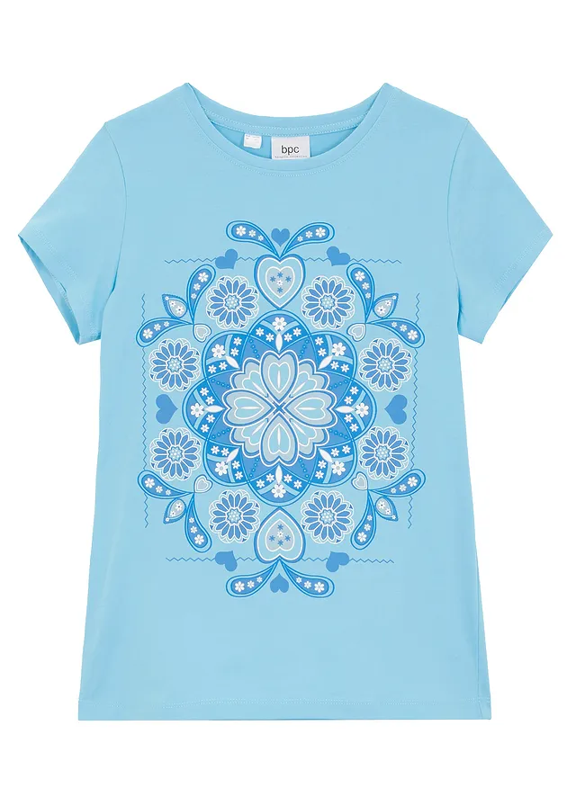 T-shirt van puur biologisch katoen • lichtblauw • bonprix online shop