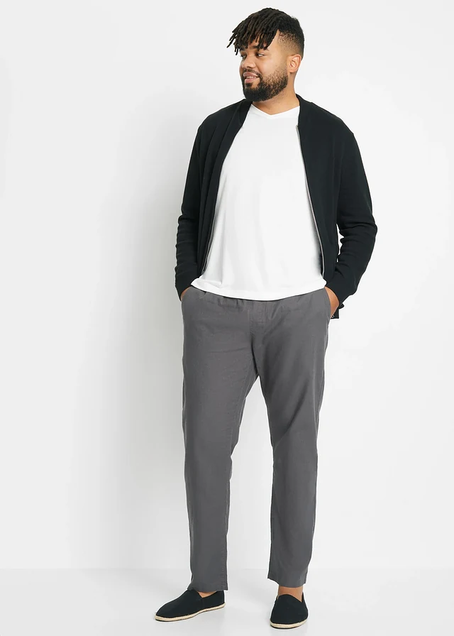 Gilet regular en maille, Couleur: noir