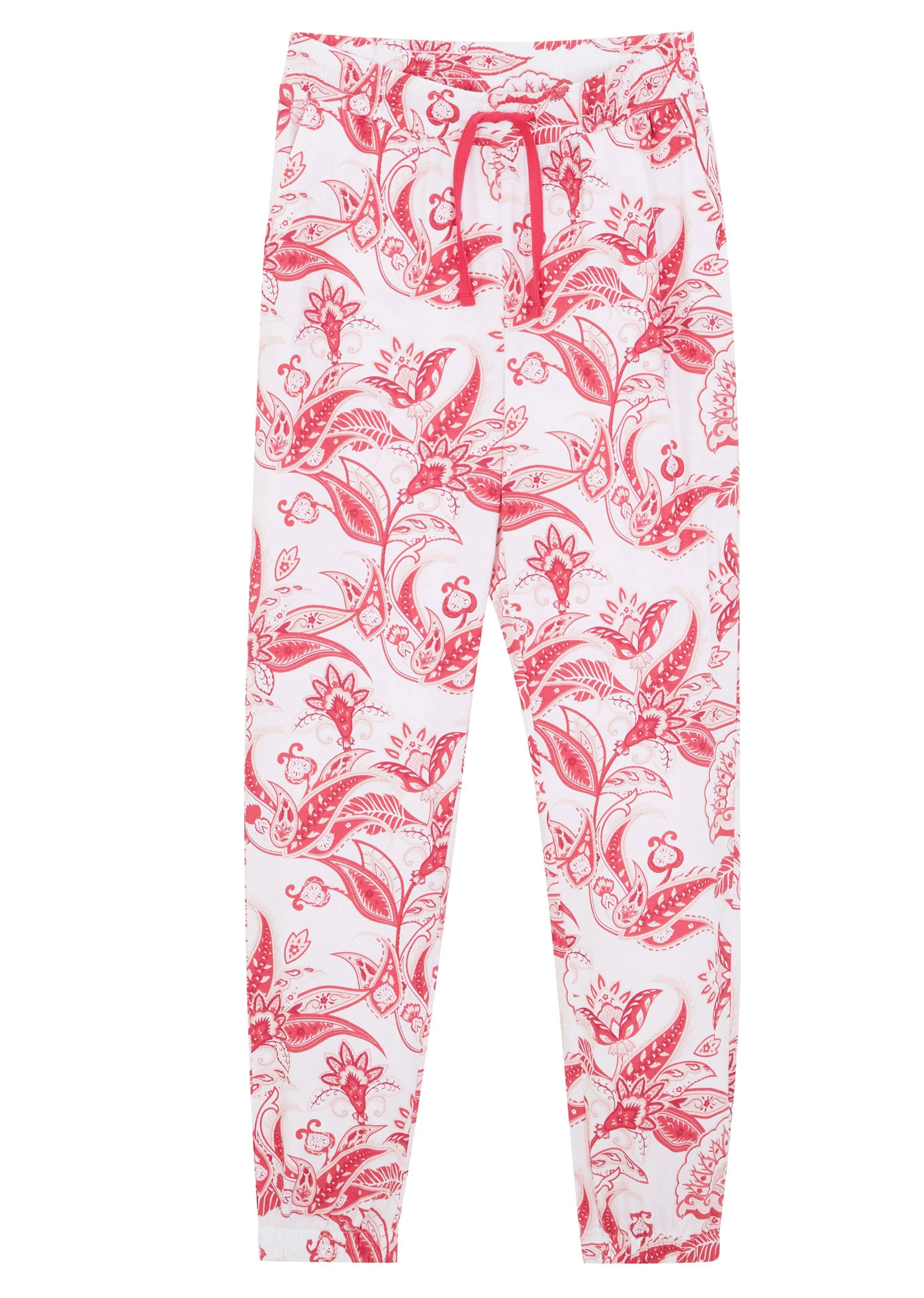 Žerzejové kalhoty z čisté bavlny • pinklady-bílá • bonprix obchod