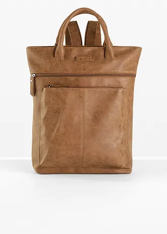 Sac à dos avec poches extérieures • cognac • Boutique bonprix