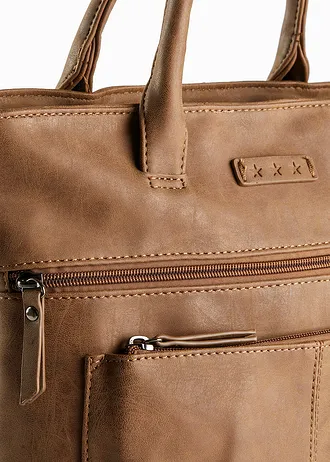 Rugzak met vakken aan de buitenkant • cognac • bonprix online shop