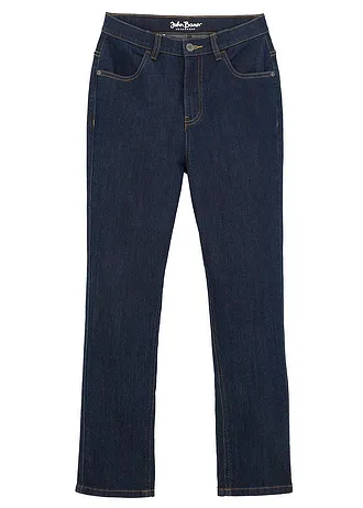 Slim fit stretch jeans, straight • donkerblauw denim • bonprix online shop