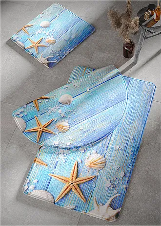 Tapis de bain à mémoire de forme • bleu • Boutique bonprix