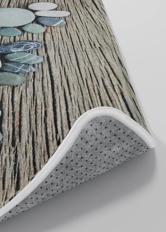 Badmat met memory foam, Kleur: grijs