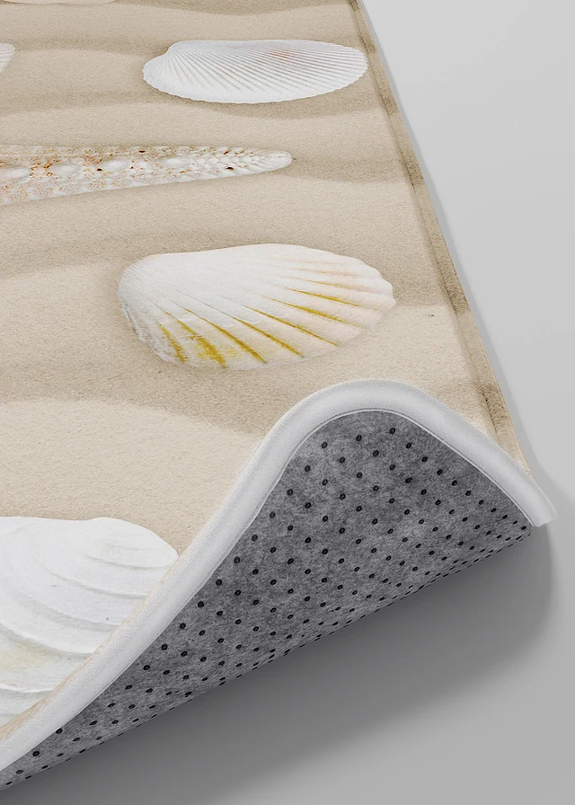 Tapis de bain à mémoire de forme, Couleur: crème