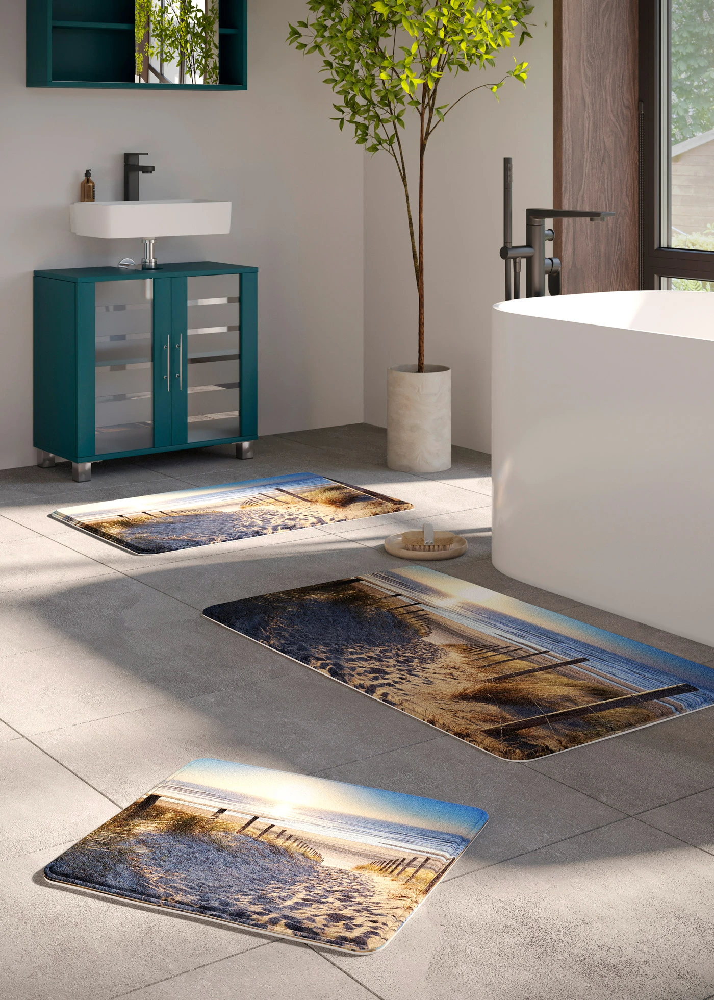 Koupelnová předložka z paměťové pěny • pestré barvy • bonprix obchod