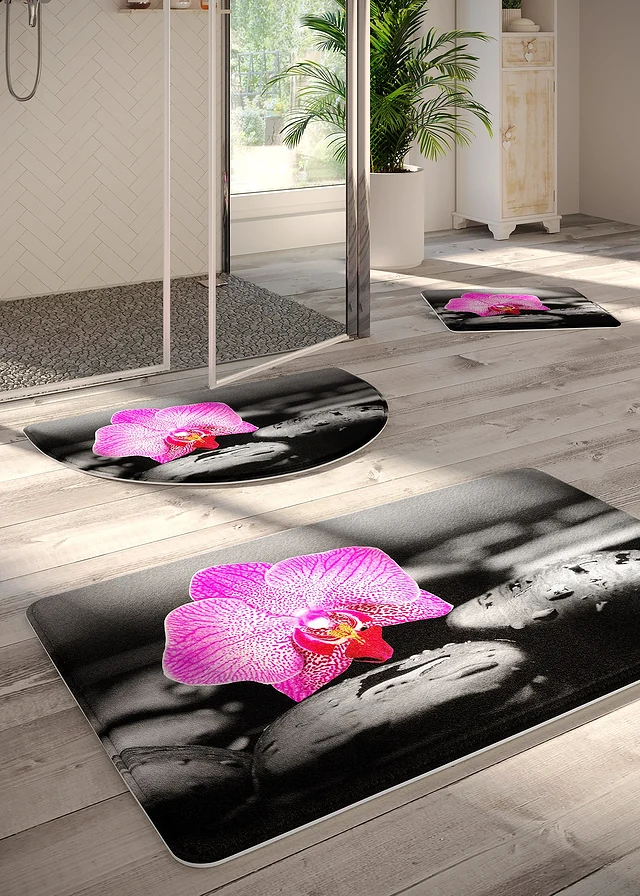 Tapis de bain à mémoire de forme • gris/rosé • product-page.page-title-suffix