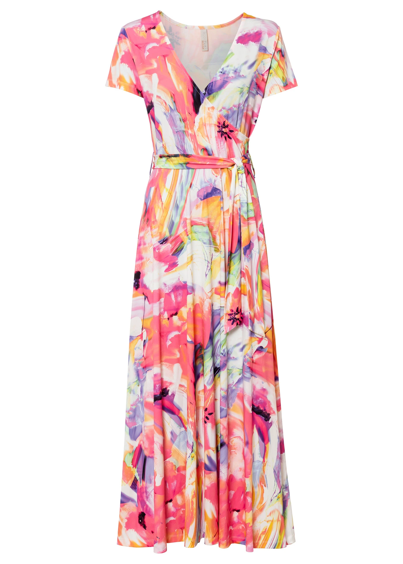 Robe longue • magenta/violet floral • Boutique bonprix