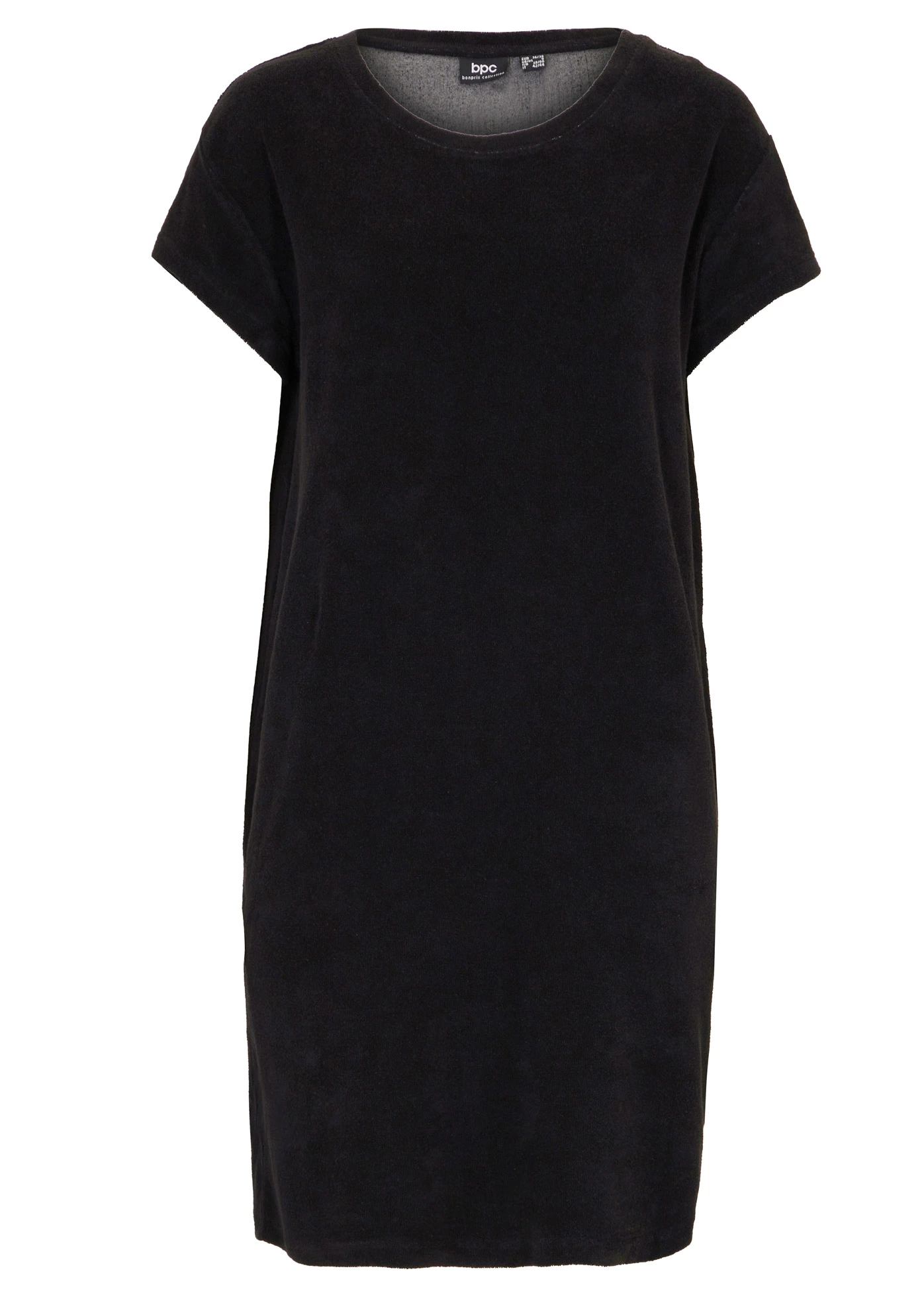 Robe en jersey éponge • noir • Boutique bonprix