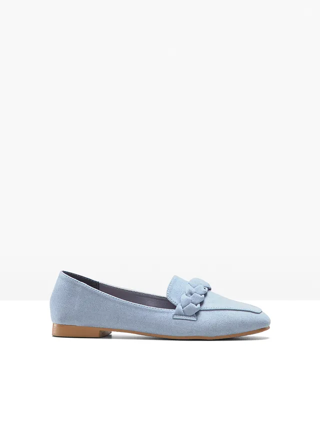 Loafers met gevlochten details