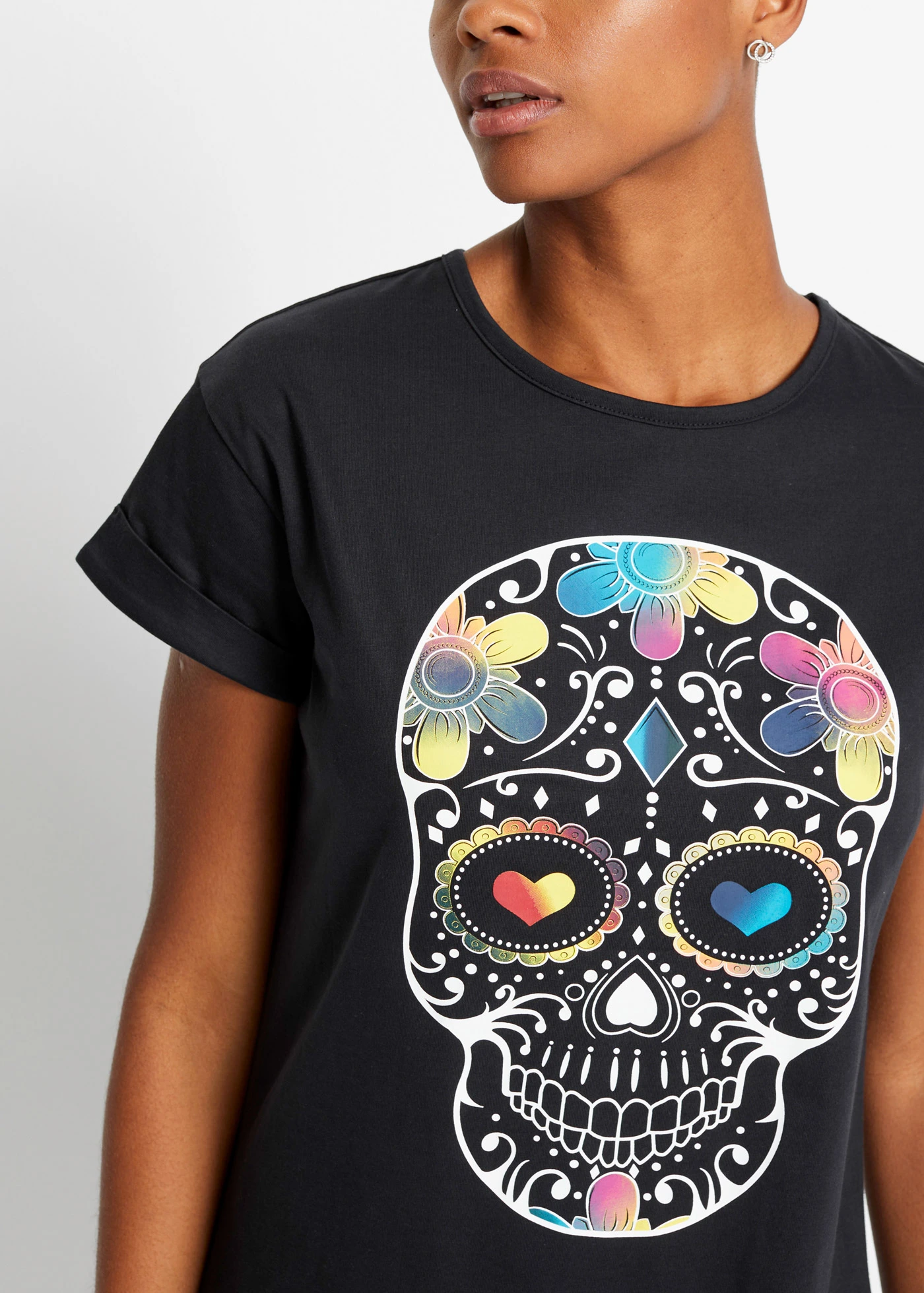 Ruha tiszta bio-pamutból • fekete/mintás • bonprix áruház