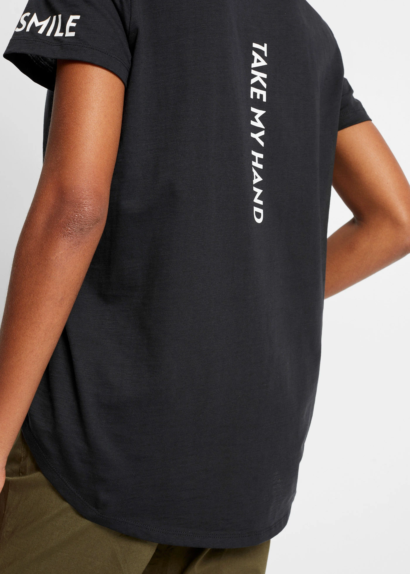 T-shirt à imprimé • noir imprimé • Boutique bonprix