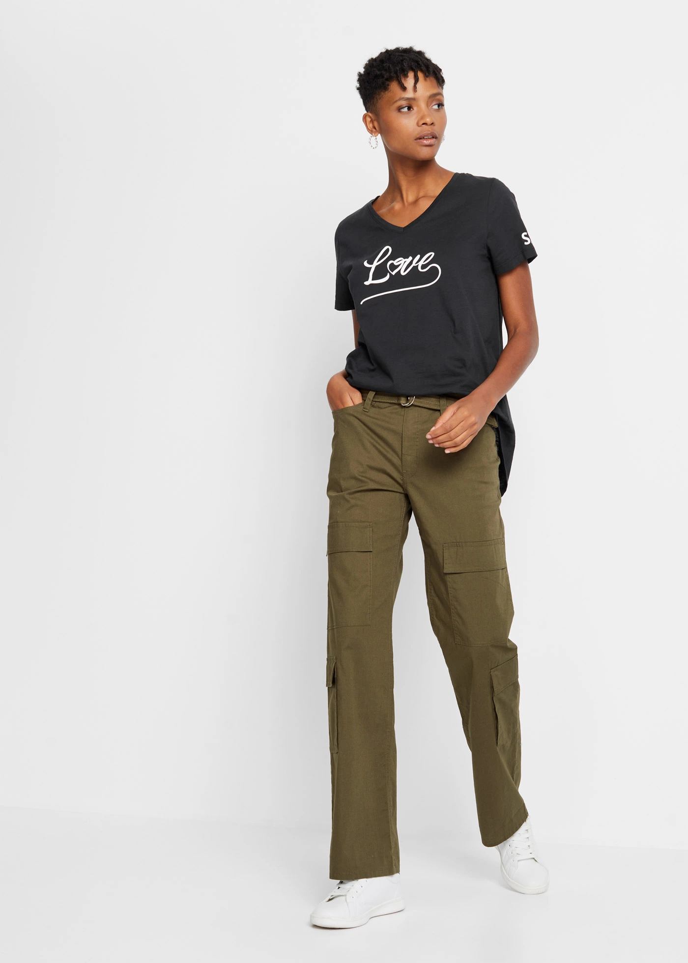 Shirt met print • zwart met print • bonprix online shop