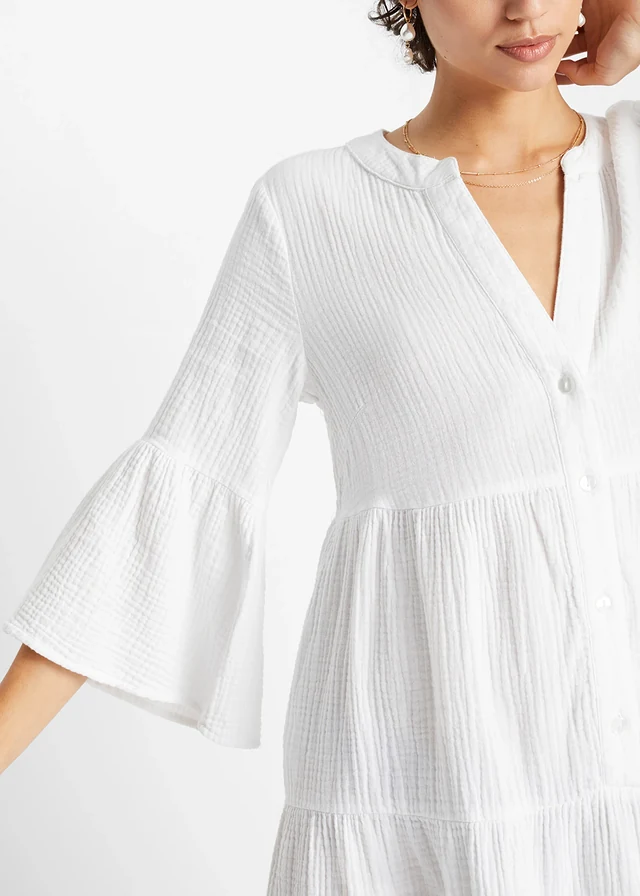 Robe-tunique 100% coton • blanc • product-page.page-title-suffix