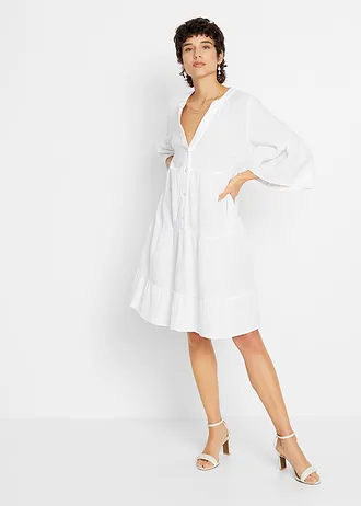 Robe-tunique 100% coton • blanc • Boutique bonprix