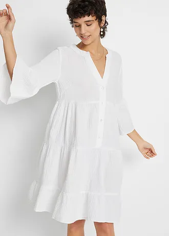 Robe-tunique 100% coton • blanc • Boutique bonprix