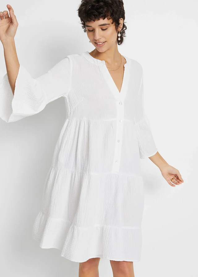 Robe-tunique 100% coton • blanc • product-page.page-title-suffix