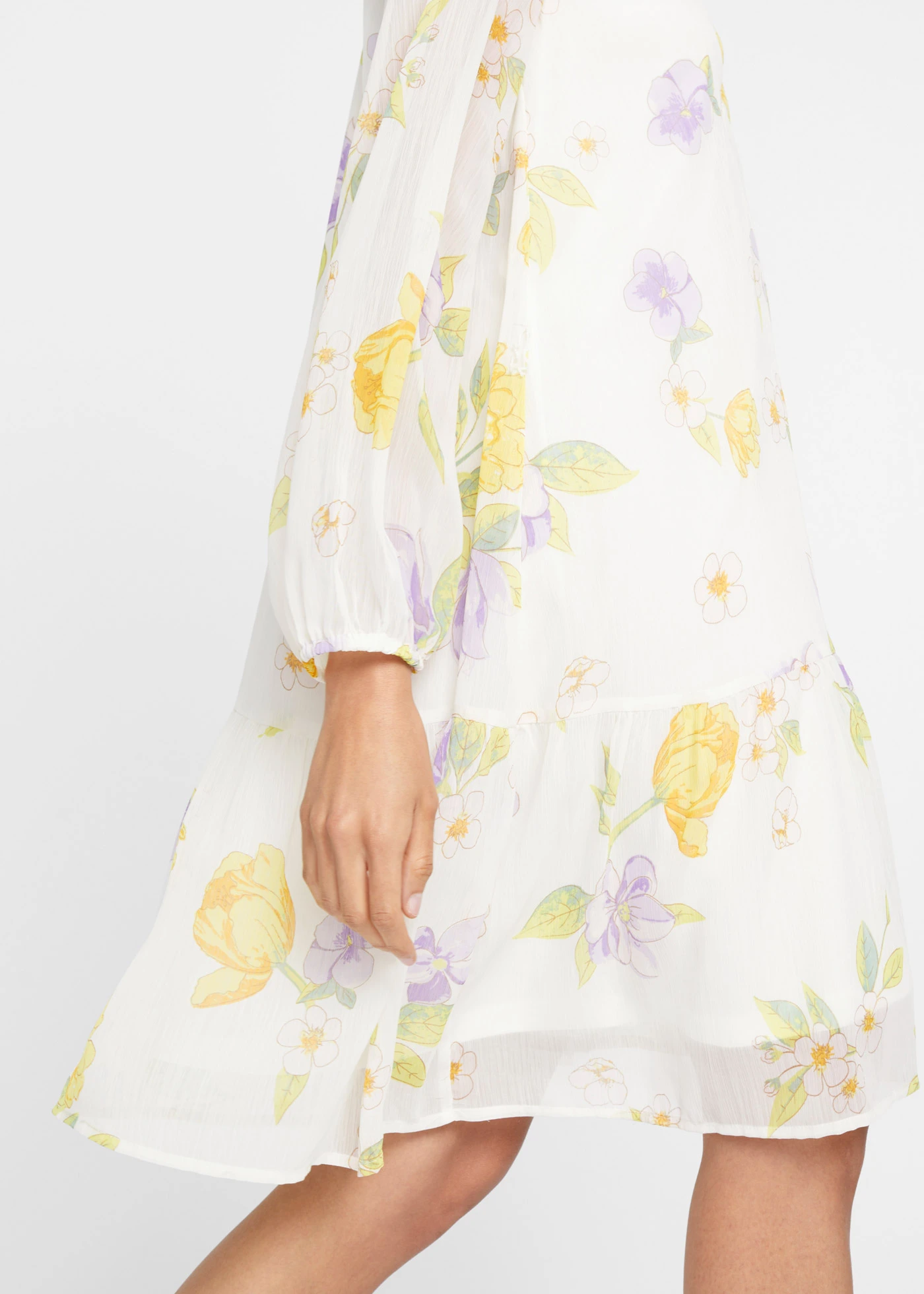 Robe à manches raglan • blanc floral • Boutique bonprix