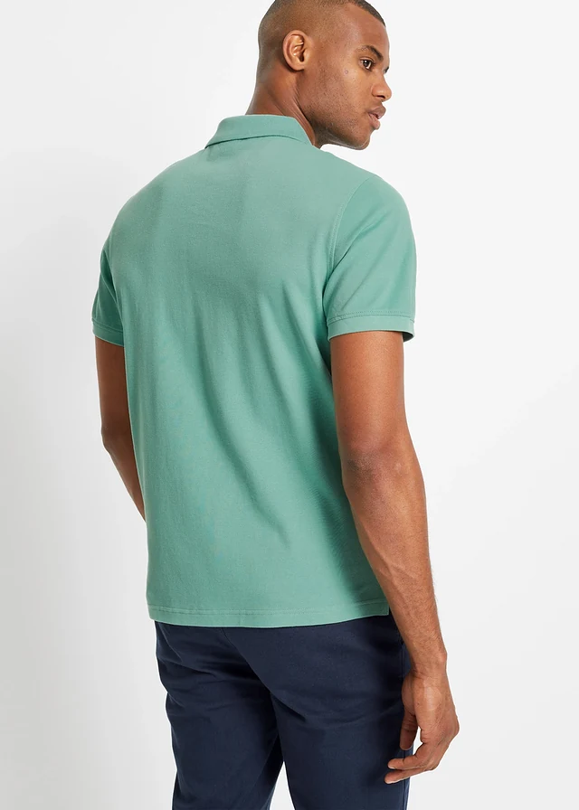 Poloshirt (set van 2), korte mouw • saliegroen+donkerblauw • product-page.page-title-suffix