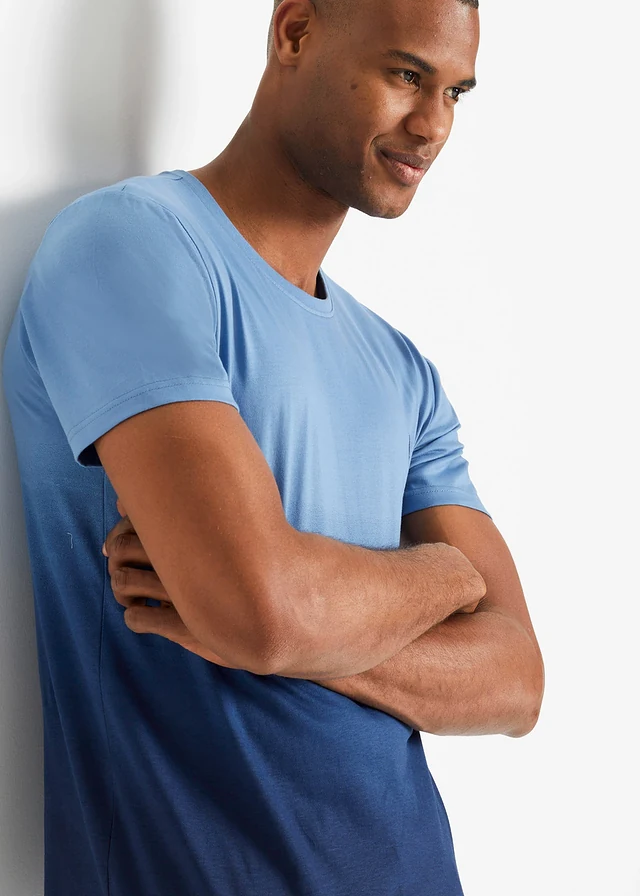T-shirt 100% coton • bleu cristal/bleu foncé • product-page.page-title-suffix