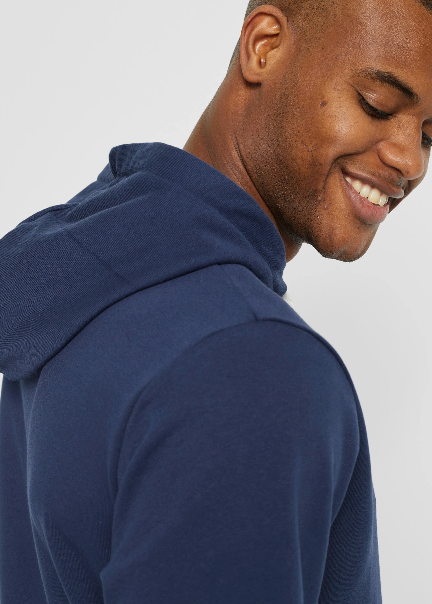 Hoodie, korte mouwen • donkerblauw • bonprix online shop