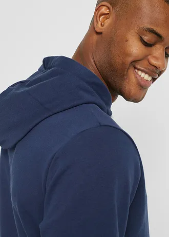 Hoodie, korte mouw • donkerblauw • bonprix online shop