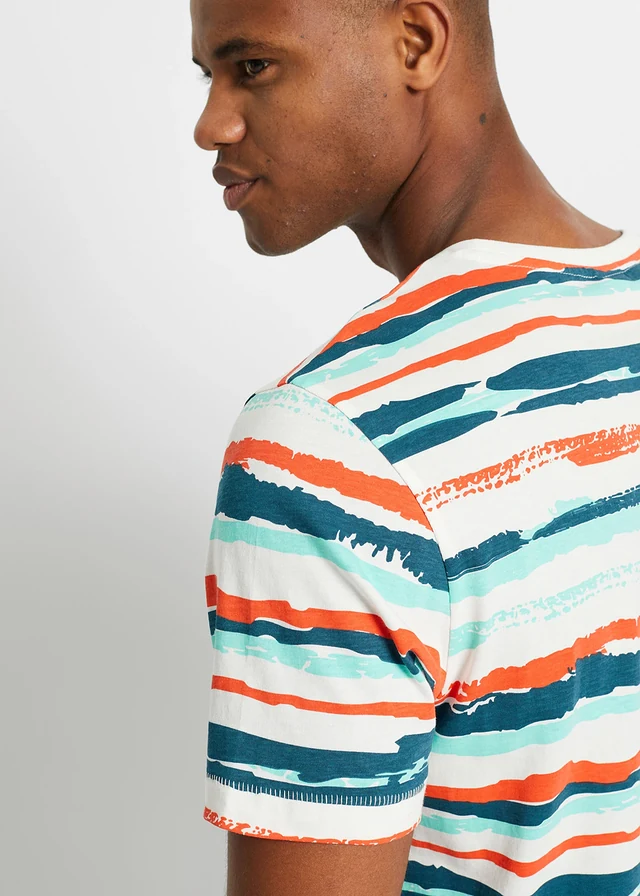 T-shirt en coton • multicolore rayé • product-page.page-title-suffix