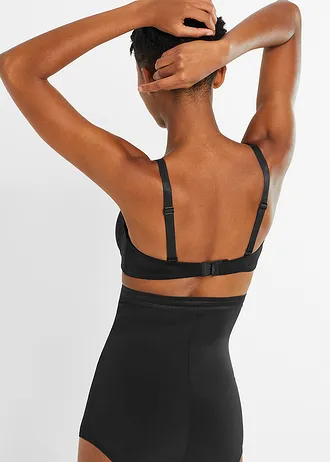 Figi panty shape z wysoką talią i silnym stopniem modelowania sylwetki • czarny • sklep bonprix