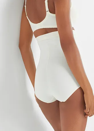 Figi panty shape z wysoką talią i silnym stopniem modelowania sylwetki • w kolorze szampana • sklep bonprix