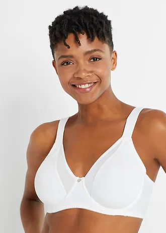 Zmenšovací podprsenka s polstrovanými ramínky, barva: bílá