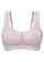 Soutien-gorge grand maintien sans armatures avec bretelles rembourrées, Couleur: mauve poudré-crème