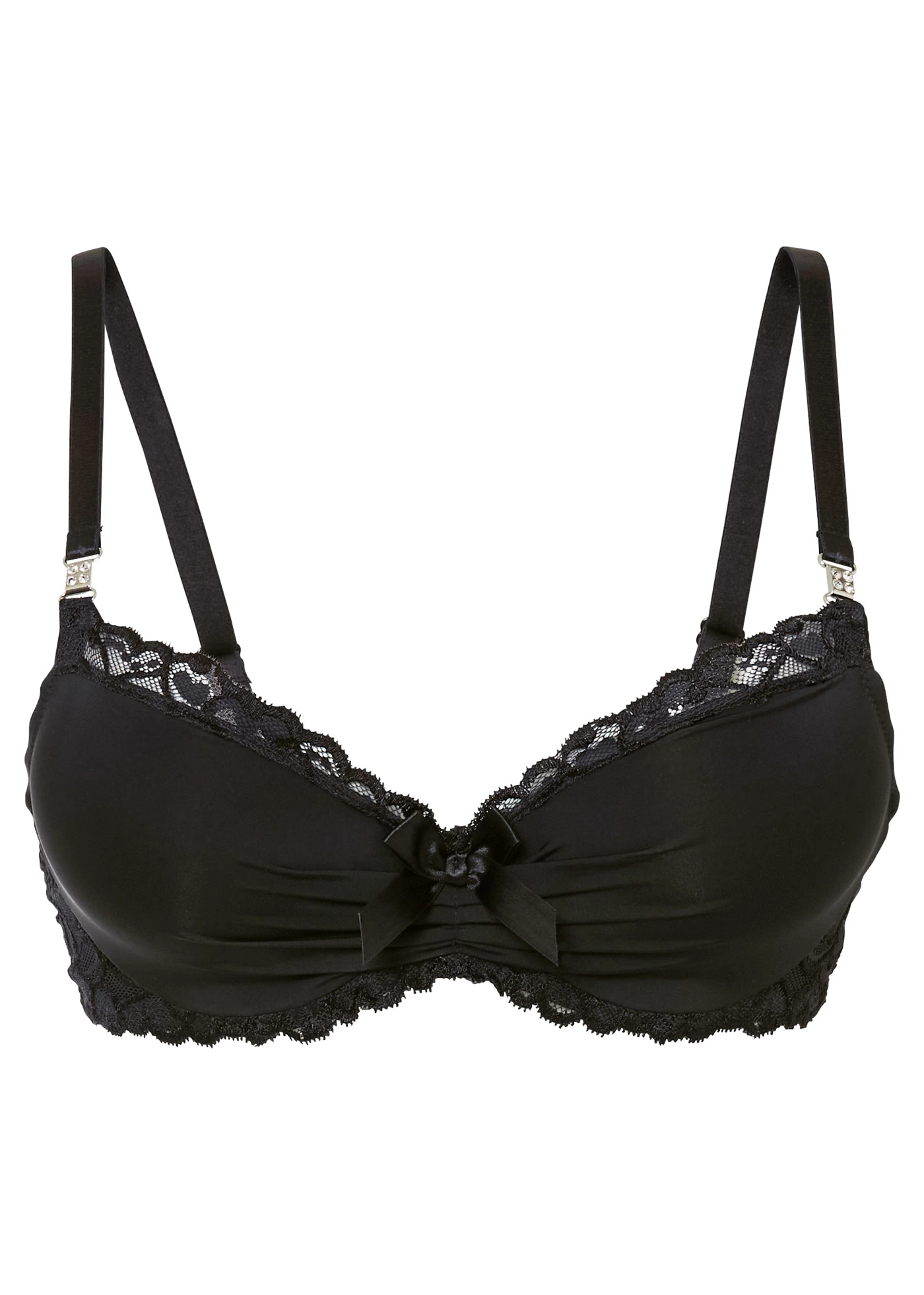 Soutien-gorge à coques avec polyamide recyclé • noir • Boutique bonprix
