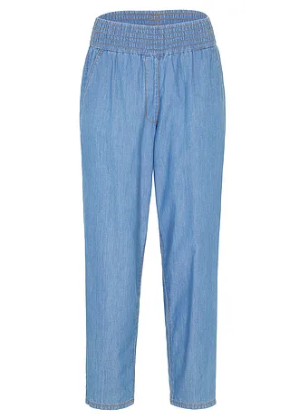 Blugi subţiri cu bată înaltă, cropped, Mom Fit