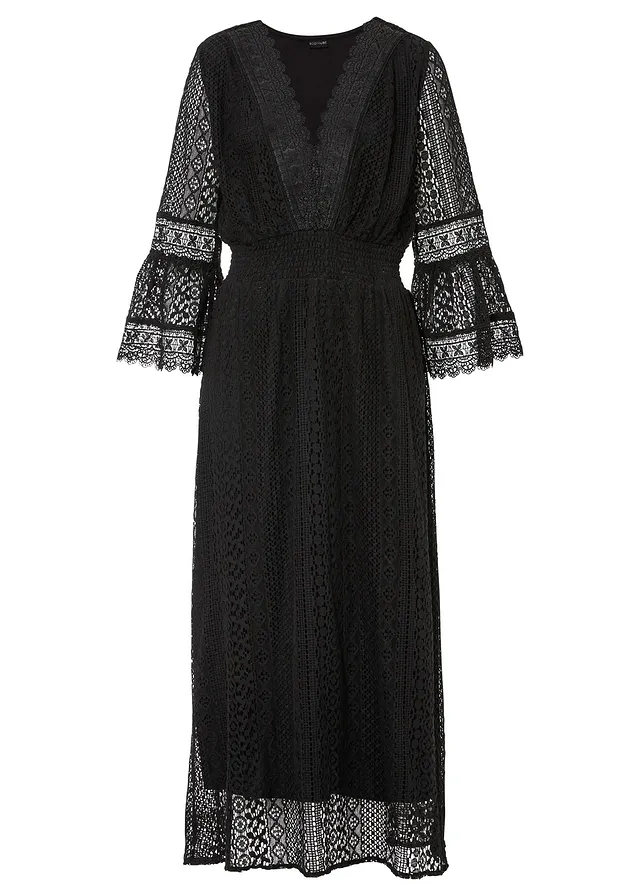 Rochie maxi, aspect crochet