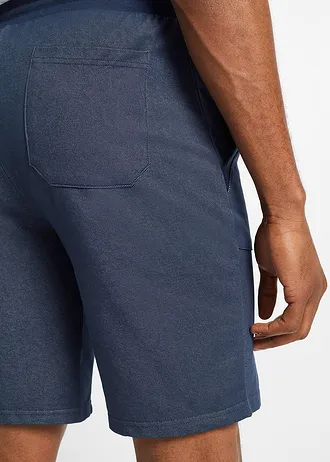 Bermuda sweat, aspect denim • bleu • Boutique bonprix