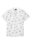 blanc-gris clair floral