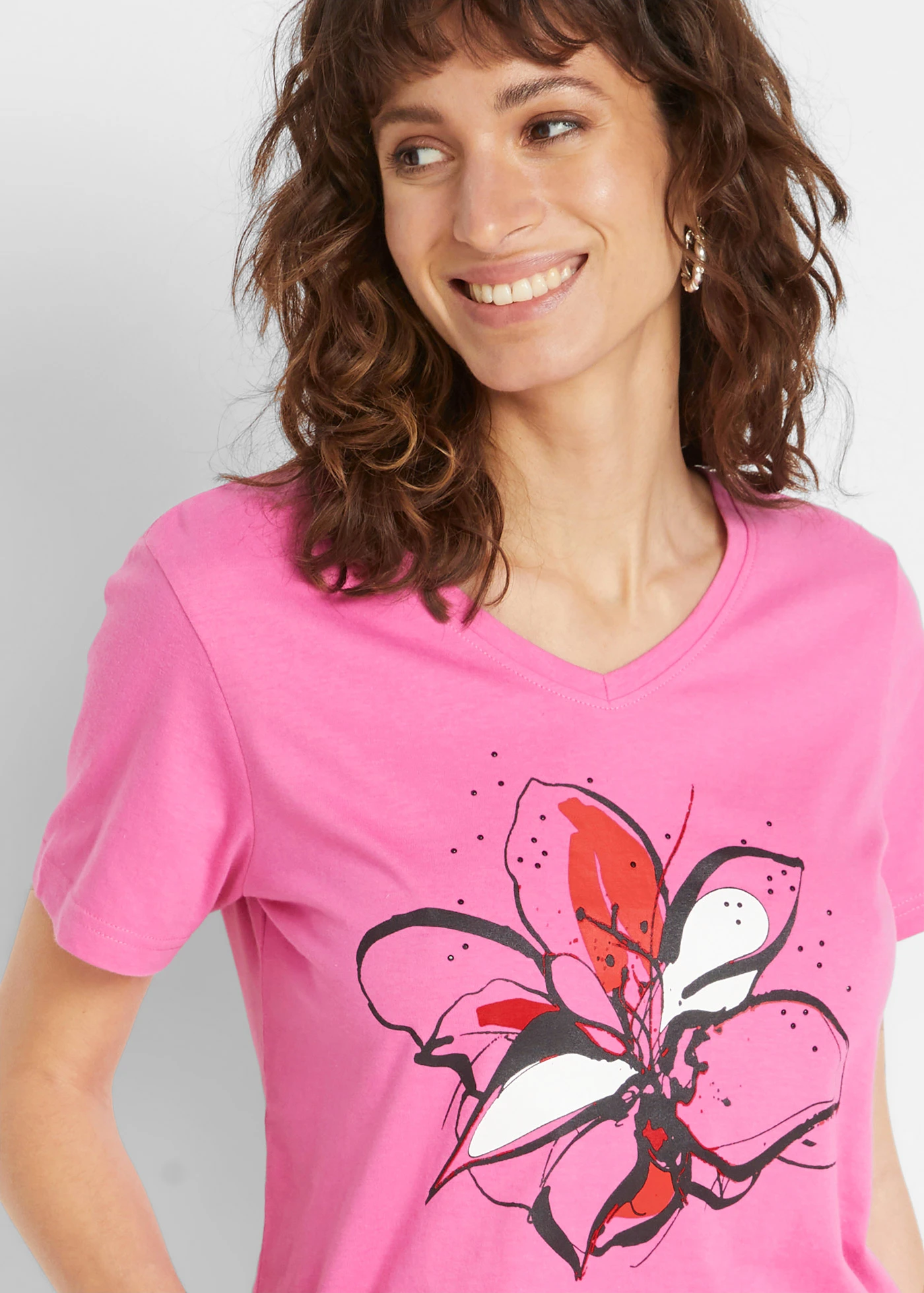 Shirt • lichtfuchsia met print • bonprix online shop